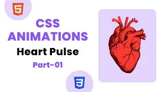 Heart Pulse Animation Using HTML, & CSS #1 | CSS Animation | developer pani