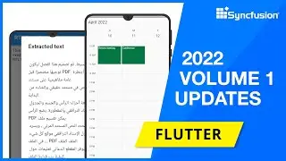 Syncfusion Flutter Updates—2022 Volume 1