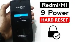 Redmi 9 Power Hard Reset Forgetting screen lock | Mi 9 Power Hard reset.