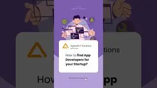 📲👩‍💻 Looking for app #developers for your #startup?  #Aglowid #AppDevelopers #StartupTips