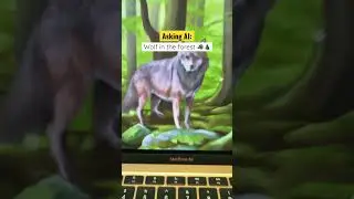 Asking AI: wolf in the forest 🐺🌲