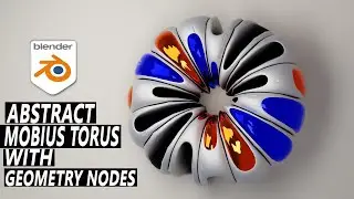 Abstract Mobius Torus Animation Loop With Geometry Nodes (Blender Tutorial)