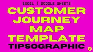 UX Customer Journey Map Template Excel & Google Sheets► Free Download