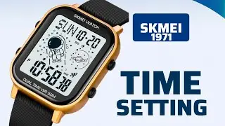 How To Setting Time SKMEI 1971 Digital Time Watch