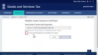 How to Register DSC / Digital Signatures on the GST Portal