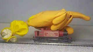 This video was published using a model train.