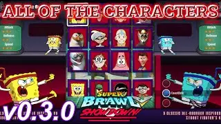 (OLD) Every Playable Fighter in Super Brawl Showdown | Super Brawl Showdown v0.3.0 All Characters