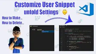 How To Create Custom VS Code Snippets : Create, Delete, Manage Like a Pro😎