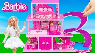 Building MEGA Barbie The Movie Dreamhouse with Big Water Slide from Cardboard ❤️ DIY Miniature House