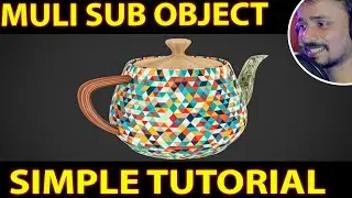 Multi /Sub Object material UVW Map prosses | kaboomtechx