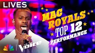 Mac Royals Performs I Cant Make You Love Me by Bonnie Raitt | The Voice Lives | NBC