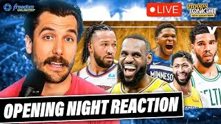 NBA Opening Night Reaction: LeBron, AD & Lakers SHINE vs. Wolves + Knicks-Celtics | Hoops Tonight