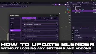 HOW TO UPDATE BLENDER WITHOUT LOOSING ADDONS & SETTINGS