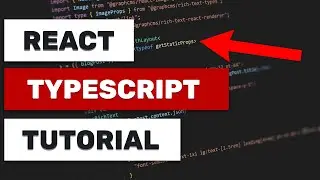 TypeScript and React Tutorial | TypeScript for Beginners