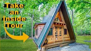 The Most Cozy And Stunning Tiny A-Framed House With Loft- Affordable Tiny Houses