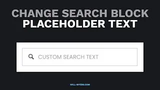 Change Search Placeholder Text in Squarespace Search Block