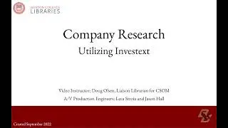 CSOM: Portico Company Research