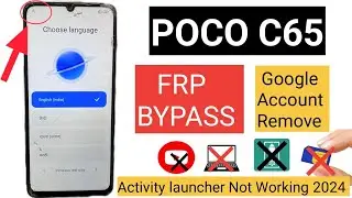 Poco C65 FRP Bypass Miui 14 // Poco C65 Google Account Bypass Without PC // FRP Unlock