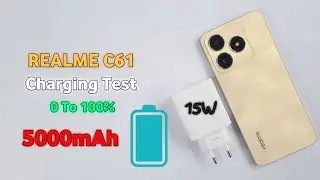 Realme C61 Battery Charging Test 🔋⚡| 5000mAh/15Watt