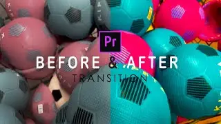 BEFORE and AFTER Wipe Transition Effect in Adobe Premiere Pro Tutorial