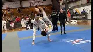 8 Second Flying Armbar In Jiu-Jitsu Tournament