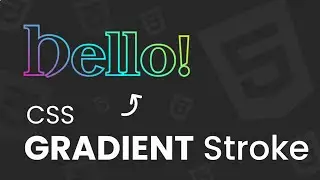 CSS Gradient Stroke for Text | HTML & CSS Tutorial