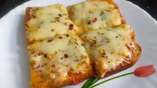 Yummy mayonnaise bread pizza 😋