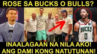 Wembanyama KINAUSAP na ni Duncan! IBA daw! | DRose LILIPAT ng Team! Sa Bucks na?