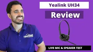 NEW Yealink UH34 Dual Speaker USB Headset - LIVE MIC & SPEAKER TEST!