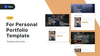 Elipse- Personal Portfolio HTML5 Template (Template Overview)