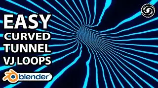 Create Super Easy Circular Tunnel VJ Loop Animations In Blender