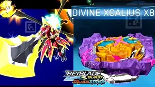 NEW DIVINE XCALIUS X8 QR CODE BEYBLADE BURST QUAD STRIKE