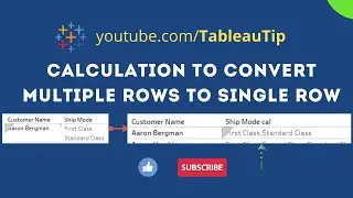 Multiple rows to Single row in Tableau | Group_Concat in Tableau | Tableau real time use case