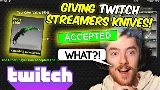 Giving Twitch Streamers Knives! (Counter Blox)