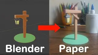 Turning a 3D model into a paper model using Blender