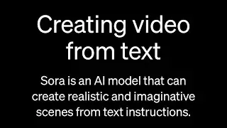 Sora - text to video AI by Open AI 🤖 ￼