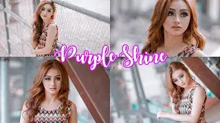 Photoshop Tutorial Color Grading Purple Shine