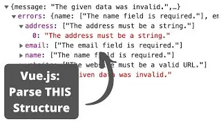 Laravel Validation: Parse and Show Errors in Vue.js