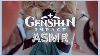 Genshin Impact Barbara Cosplay ASMR Hand Movements with Positive Affirmations & mouth sounds