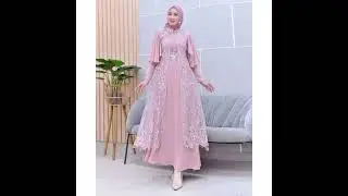 MODEL GAMIS BROKAT MEWAH TERBARU | GAMIS PESTA LAMARAN WISUDA | ORDER CEK DISKRIPSI