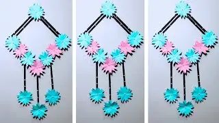 Unique Flowers Wall Hanging / Paper Wall Decorations / DIY Paper Crafts