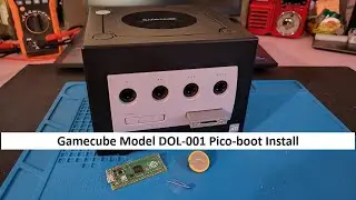 GameCube DOL 101 PicoBoot Install + New Battery + Blue Power LED