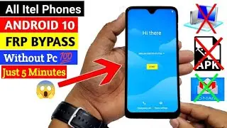 All itel Android 10 Frp Bypass | Google Account Unlock Without Pc 💯