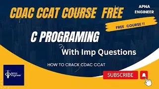 CDAC ccat exam preparation | how to crack CDAC ccat exam | CDAC ccat exam course or material c lang