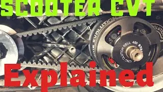 Scooter CVT transmission explained