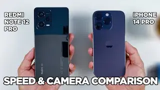 Redmi Note 12 Pro vs iPhone 14 Pro SPEED TEST & CAMERA Comparison | Zeibiz