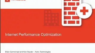 Kerio Control: Internet Performance Optimization