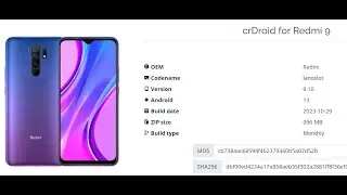 Review Update Custom ROM CRDroid 9.10 Android 13 Test on Redmi 9 lancelot With KernelSU Default