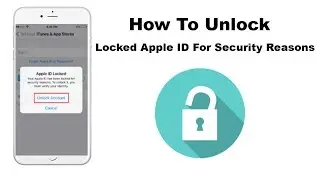Apple ID Locked For Security Reasons Fix | IOS 12