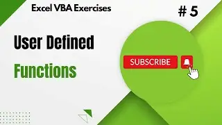 2.5 - User Defined Functions in Excel VBA